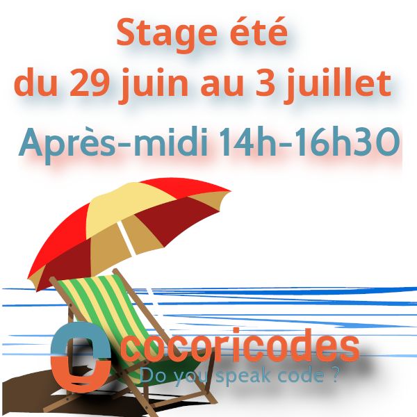 Stage été du 29 juin au 3 juillet après-midi