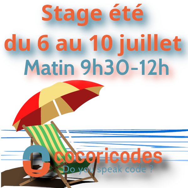 Stage été du 6 au 10 juillet matin