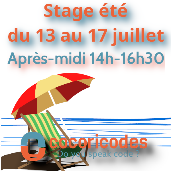 Stage été du 13 au 17 juillet après midi