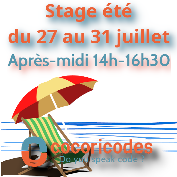 Stage été du 27 au 31 juillet après-midi
