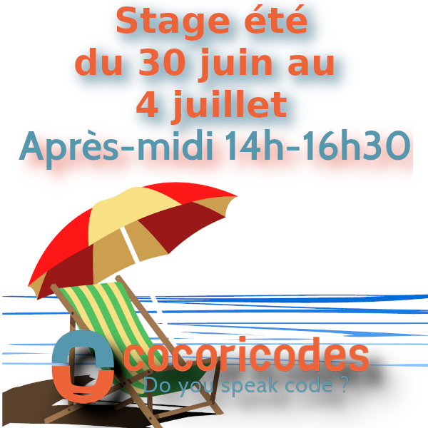 Stage été du 30 juin au 4 juillet après-midi