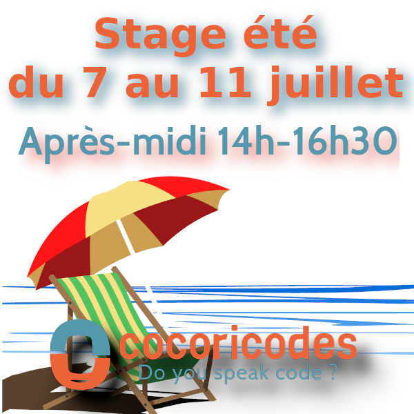 Stage été du 7 au 11 juillet après-midi