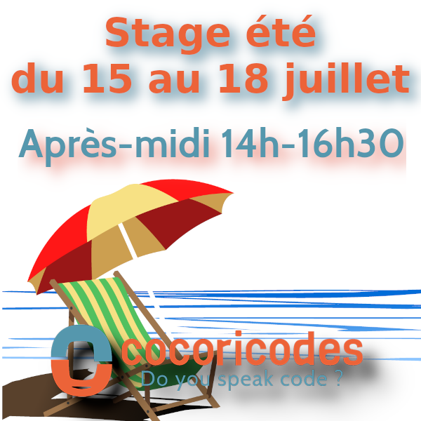 Stage été du 15 au 18 juillet après-midi