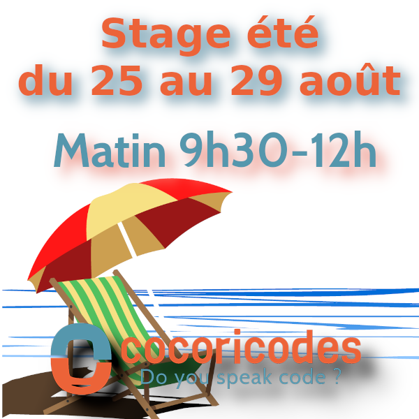 Stage été du 25 au 29 août matin